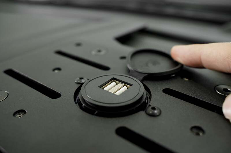 Ford F-150 Dash Mount - Addictive Desert Designs - Digital Device - Hammer Black Powder Coat - `15-`20